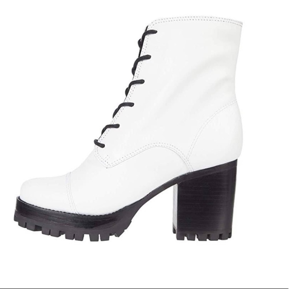 EXPRESS Lace-Up Platform White Boot - Picture 13 of 15